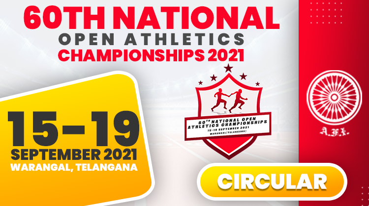 60th National Open Athletics Championships 2021 - Circular « Athletics  Federation of India